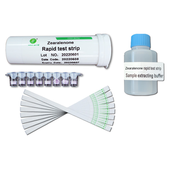 Zearalenone Toxin Rapid Mycotoxin Testing Kits 10min For Corn Wheat 1500pbb